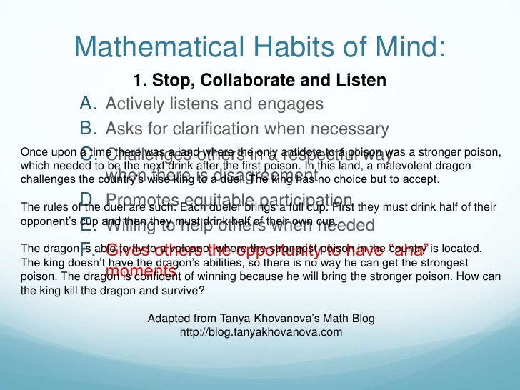 Sum 2012 Day 1 Presentation, Beyond Pólya Making Mathematical Habit…