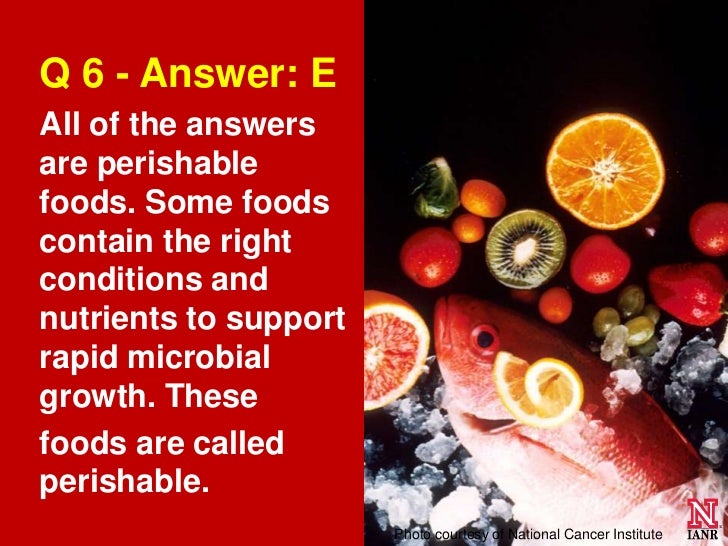 food hygiene answers