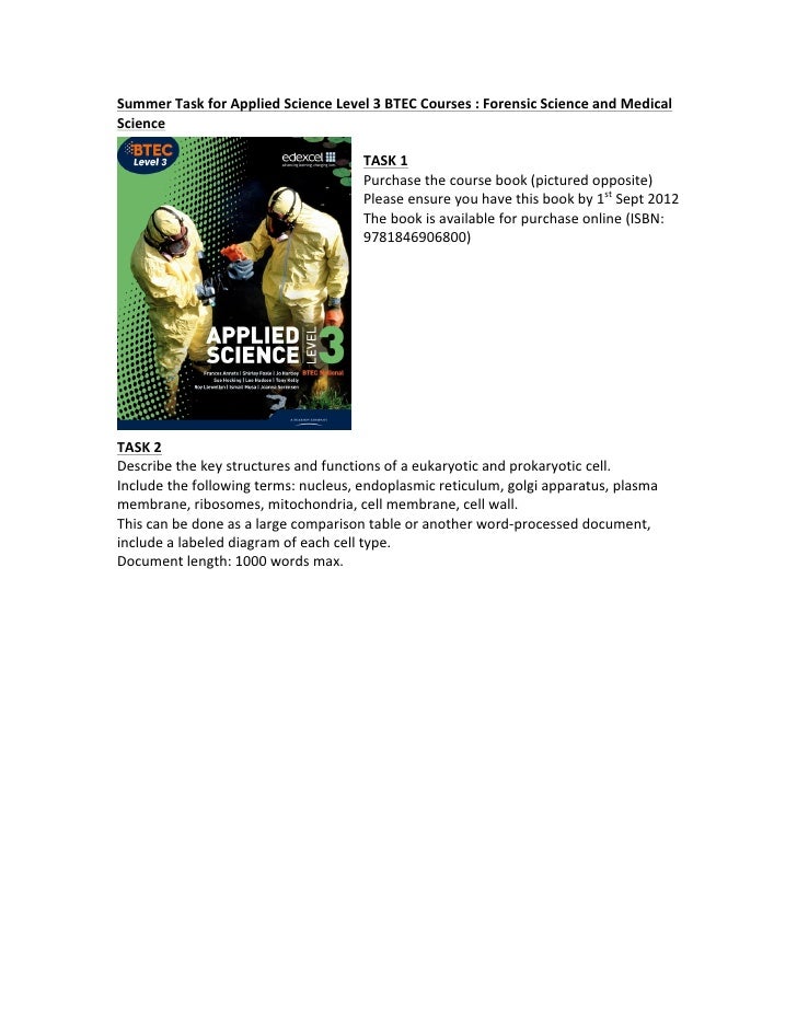 applied science as level coursework applied science as level coursework