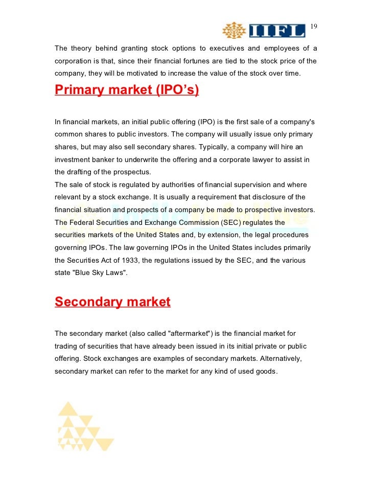 Granting stock options to key employees