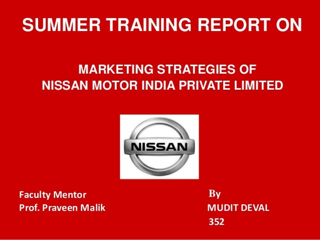 Marketing plan nissan motors #3