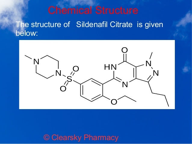 Structure of viagra