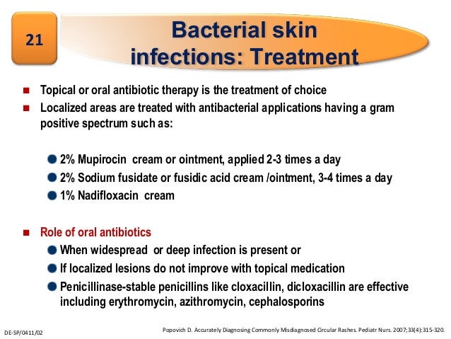 bacterial skin infection treatment