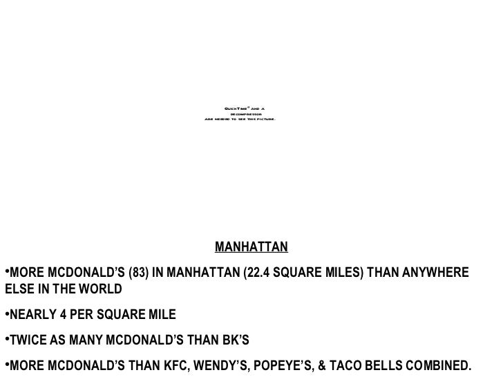 Statistics Of Fast Food Restaurants Per Square Mile Statistics Of Fast Food Restaurants Per Square Mile