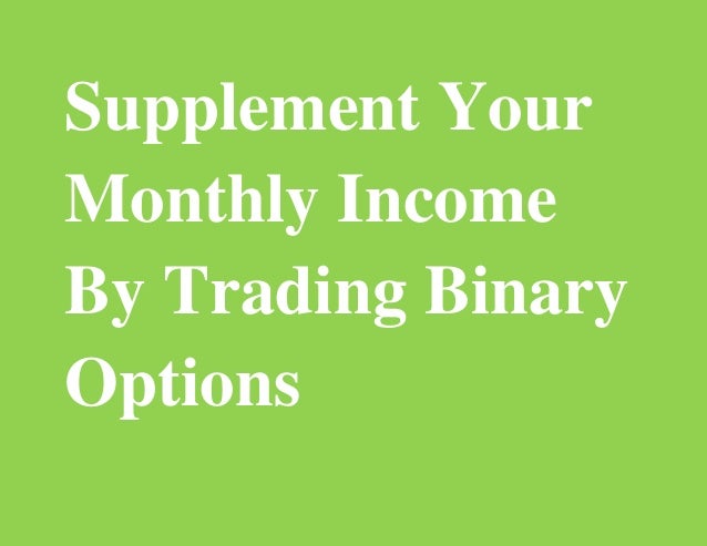 Income from binary options