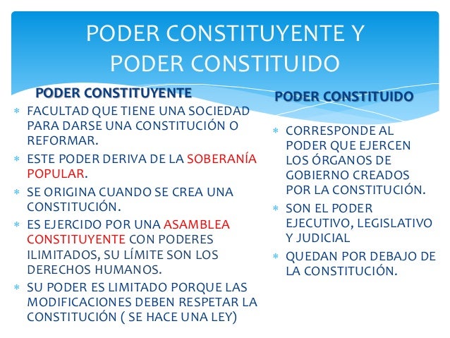 Supremacía de la constitución nacional.poder constituyente y constitu…