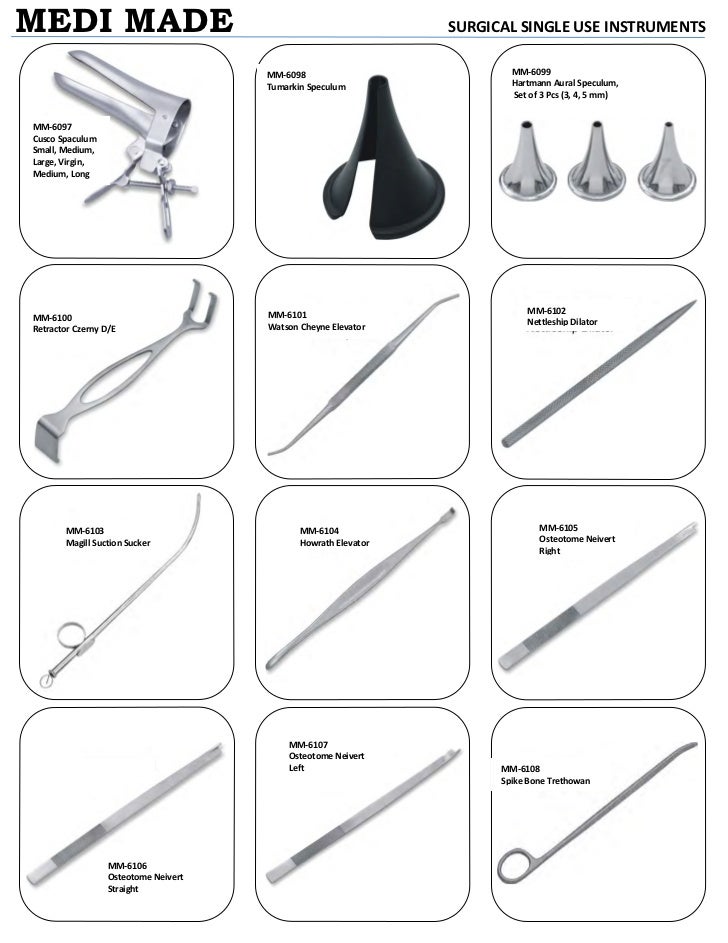 Surgical single use instruments