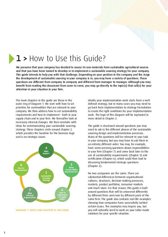 Sustainable Sourcing of Agricultural Raw Materials A Practitioner’s…