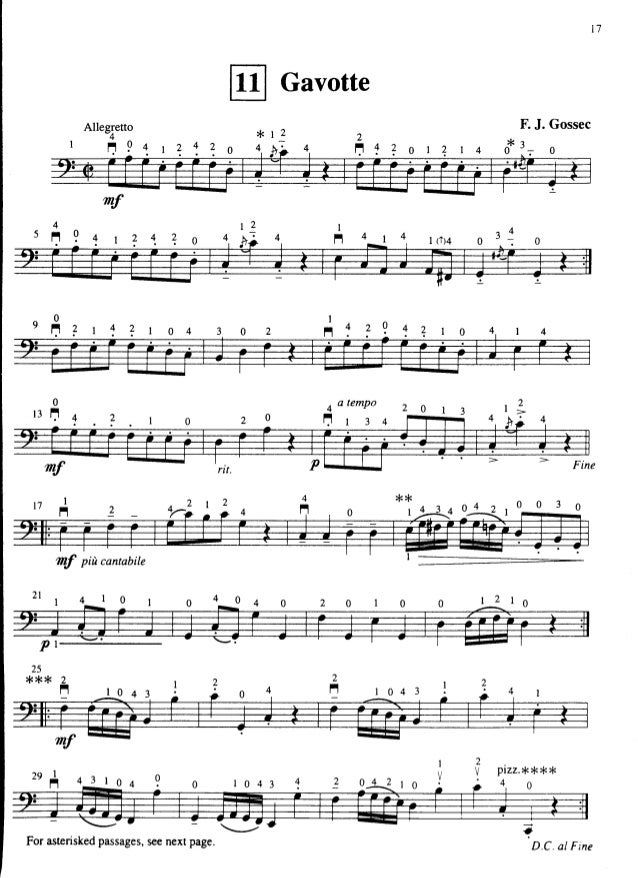 Gavotte Suzuki Book 2 suzuki cello school vol 2 cello part piano accompaniment Gavotte Suzuki Book 2 suzuki cello school vol 2 cello part piano accompaniment