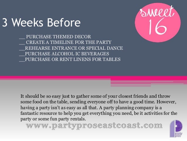 birthday party planner