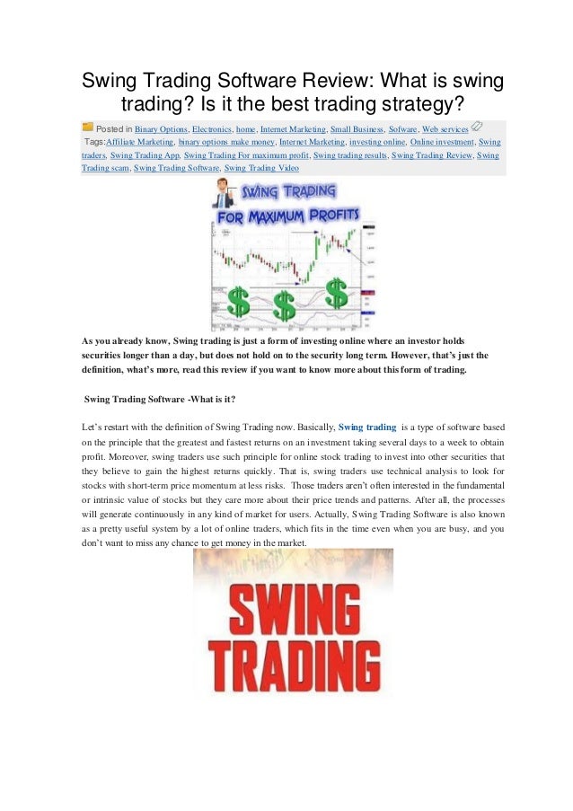 Best option strategy for swing trading