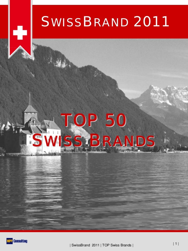 SwissBrand 2011 TOP50 Swiss Brands