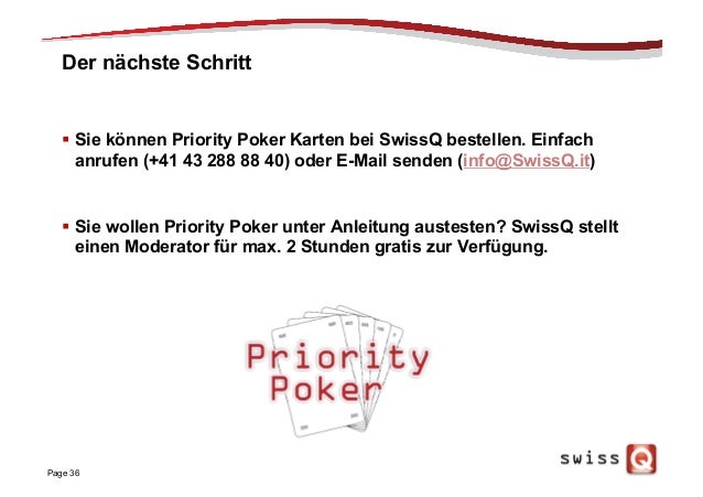Poker priority