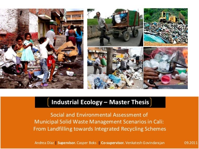 Master's thesis on waste management