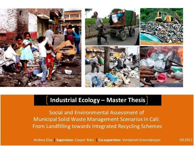 Master thesis in waste management
