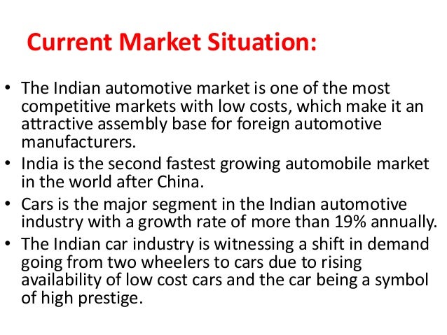 a brief analysis of automobile market How to write an industry analysis report an industry analysis report is a document that evaluates a given industry and the companies involved in it often included as part of a business plan, an industry analysis report seeks to establish. a brief analysis of automobile market How to write an industry analysis report an industry analysis report is a document that evaluates a given industry and the companies involved in it often included as part of a business plan, an industry analysis report seeks to establish.
