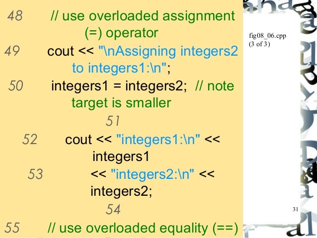 Assignment Operator Overloading