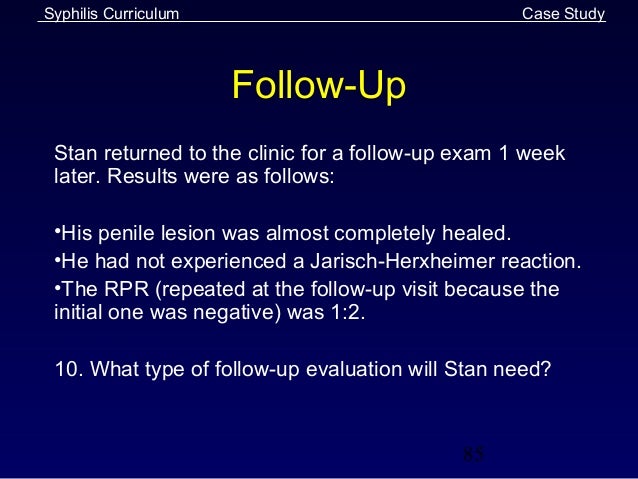 Syphilis case presentation picture