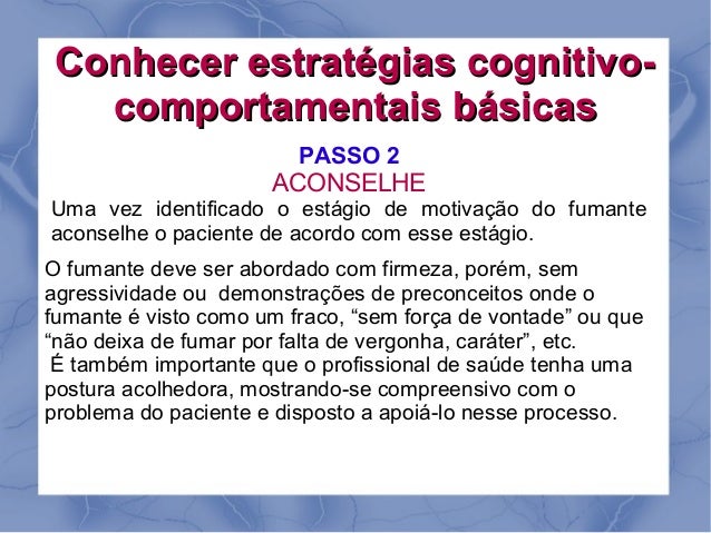 Se é possível deixar de fumar com o grande requisito