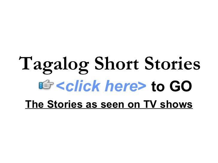 Tagalog Short Stories