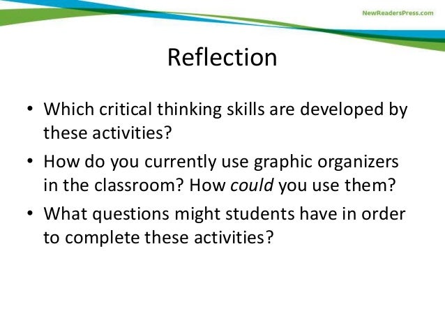 Critical thinking graphic organizers