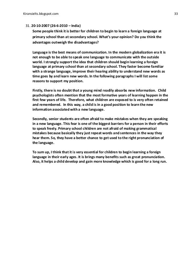 opinion essay example