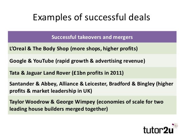 Business Growth Takeovers and Mergers
