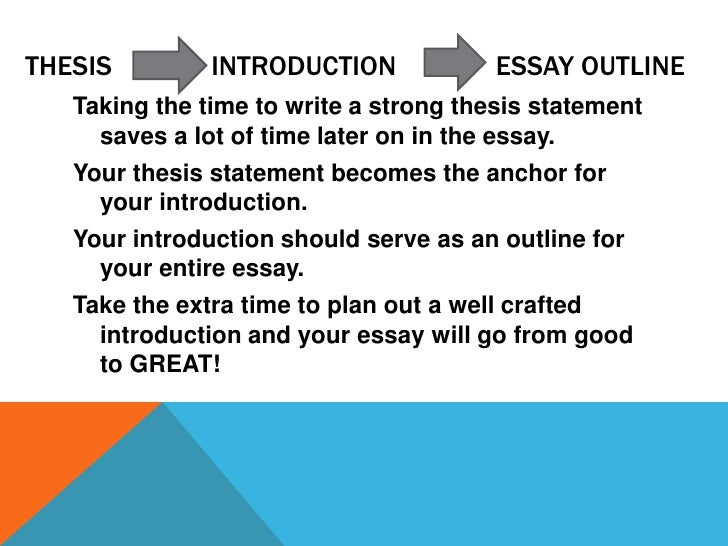 Writing a good thesis introduction