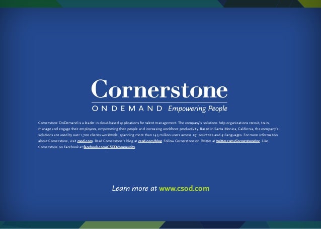 Cornerstone OnDemand i...