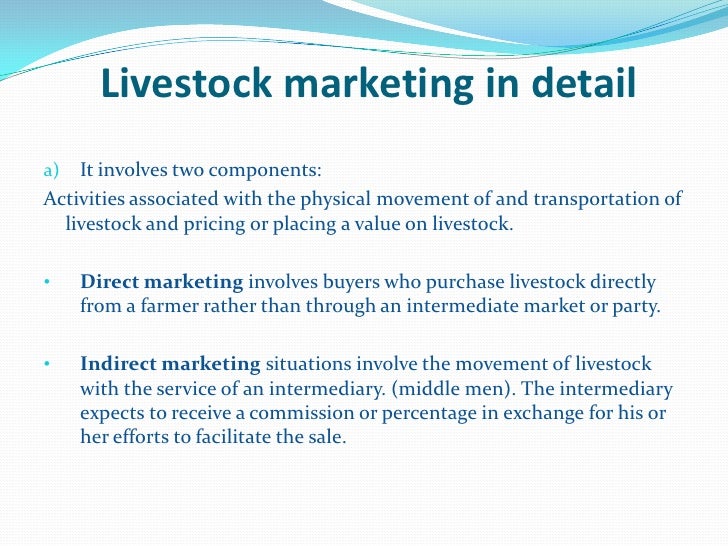 direct livestock marketing sales