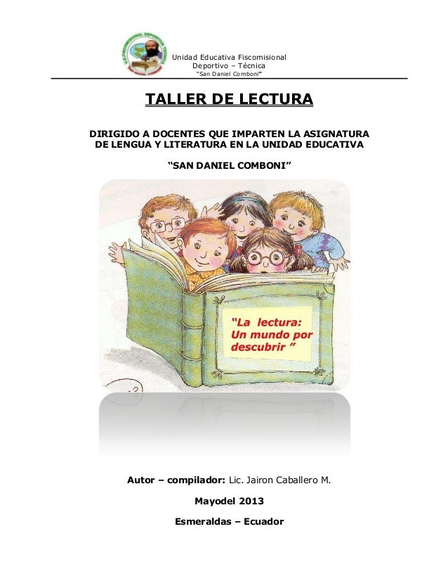 A TALLER DE LECTURA a taller de lectura: