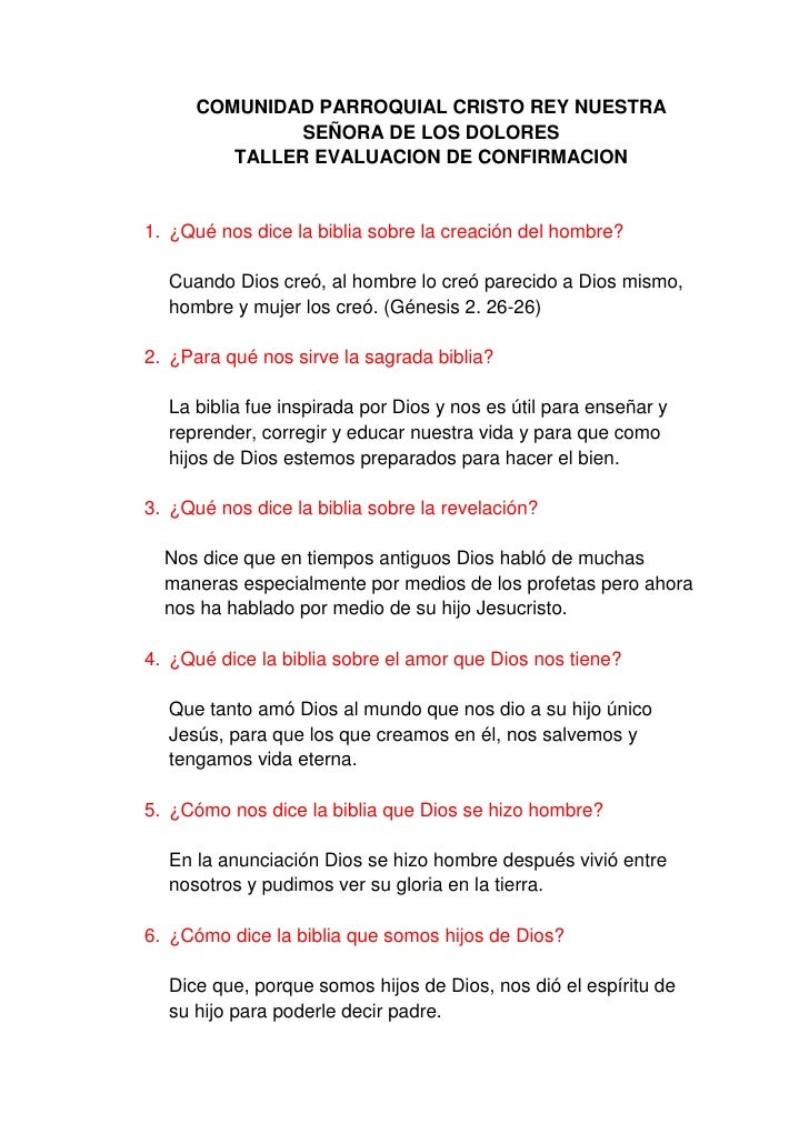 preguntas para hacer la primera comunion taller evaluaci 243 n de confirmaci 243 n preguntas para hacer la primera comunion taller evaluaci 243 n de confirmaci 243 n