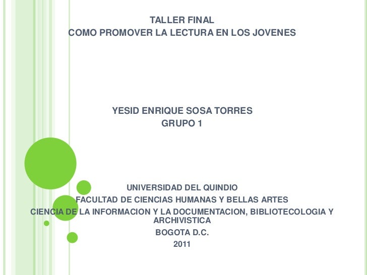 EXPRESION ORAL TALLER DE LECTURA Y expresion oral taller de lectura y:
