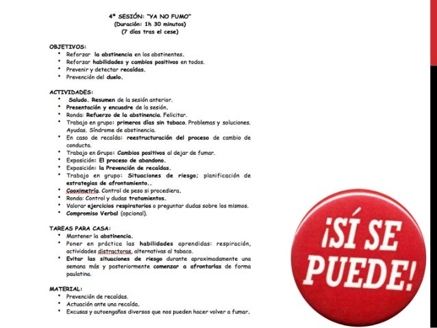 Fumar después de la codificación