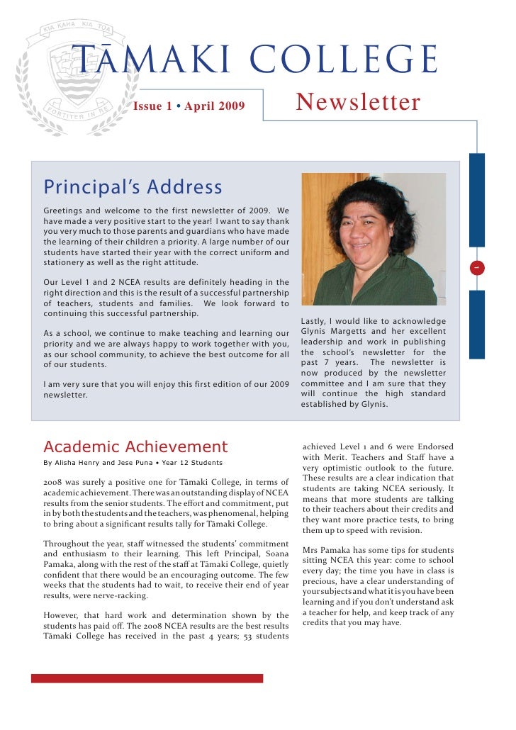 college newspaper tamaki college news letter term 1 2009 college newspaper tamaki college news letter term 1 2009