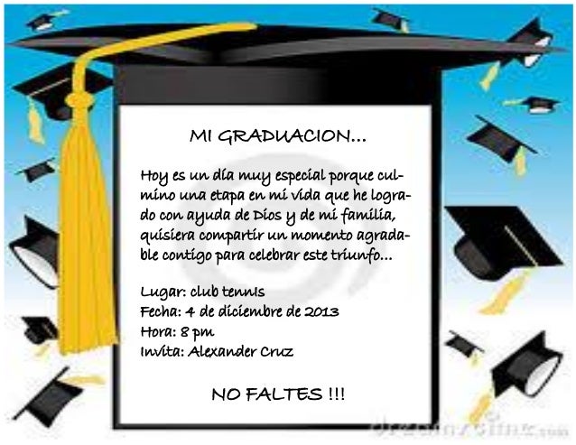 formatos para invitaciones de graduacion