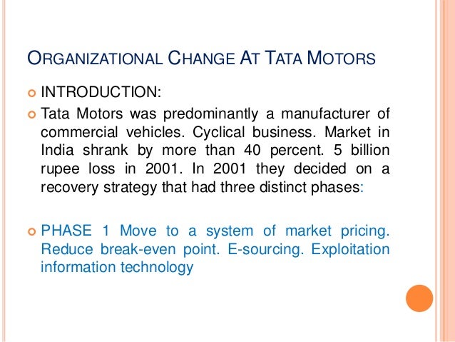 Diversification strategy of tata motors