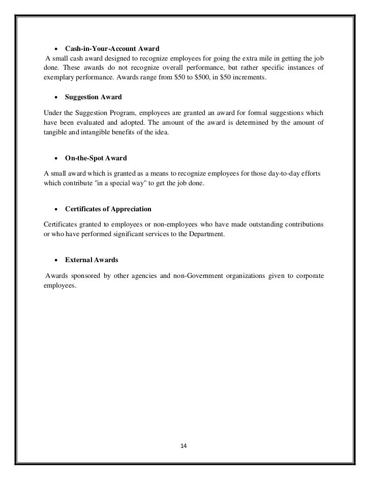 TCS Reward System Detailed Report