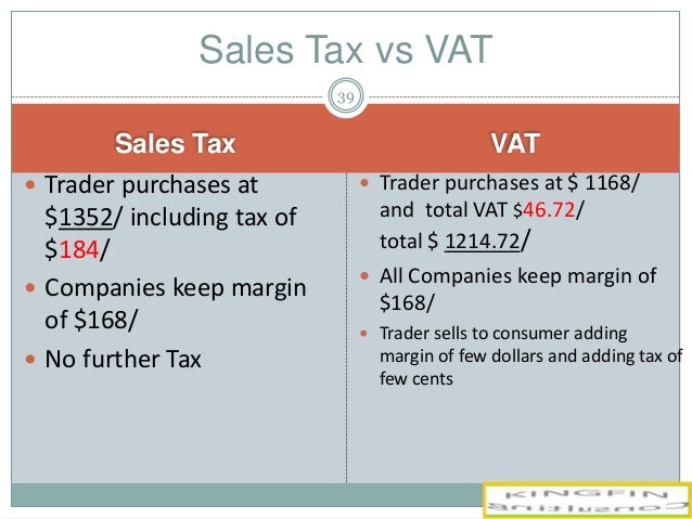 a report on value added tax This guide summarizes the value-added tax, goods and services tax and sales tax systems in 122 jurisdictions use the map or the menu to see the guide’s information. a report on value added tax This guide summarizes the value-added tax, goods and services tax and sales tax systems in 122 jurisdictions use the map or the menu to see the guide’s information.