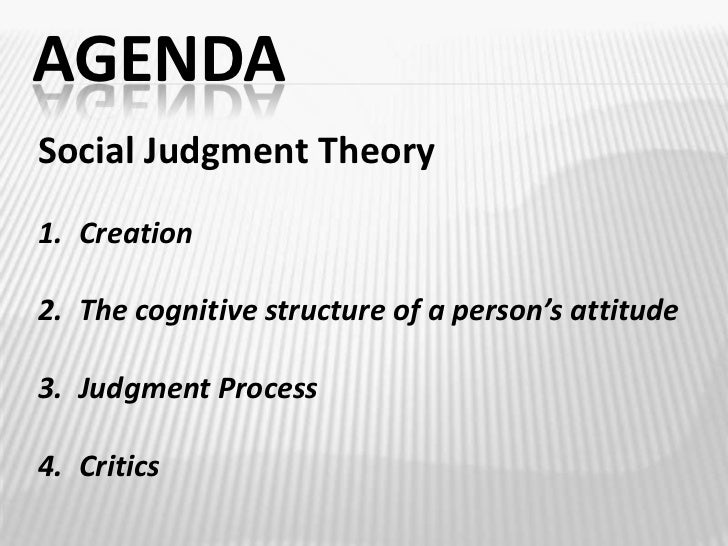 TCP Social Judgement Theory