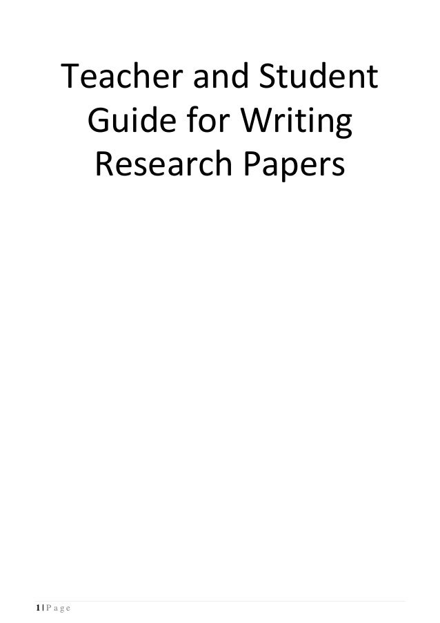style guide for research papers style guide for research papers