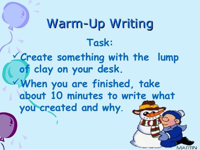 What do you do in creative writing class