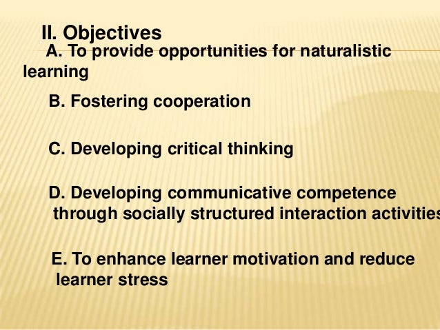 Promoting Critical Thinking in Language Learning Through
