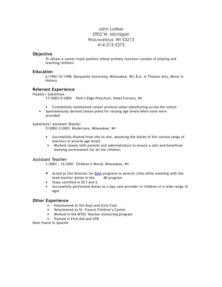 Cover letters for educational assistants