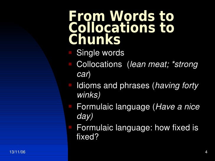 Teaching Spoken English Words,Chunks and Grammar