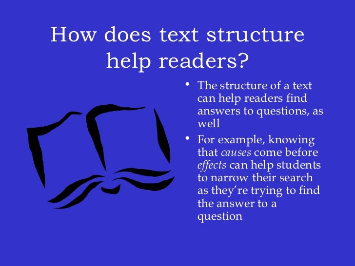 how does the structure of a text effect meaning