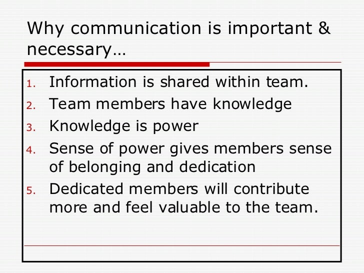The Importance Of Effective Team Communication And How It Is Achieved
