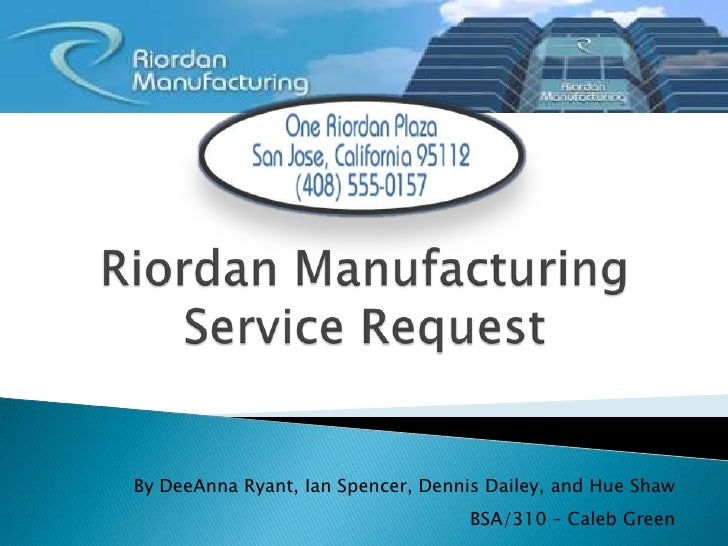 riordan manufacturing pt 1 Production plan for riordan manufacturing, part 1 • write a 1,050-word (maximum) paper discussing strategic capacity - answered by a verified tutor. riordan manufacturing pt 1 Production plan for riordan manufacturing, part 1 • write a 1,050-word (maximum) paper discussing strategic capacity - answered by a verified tutor.
