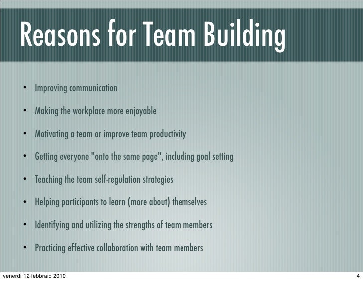 Collaboration Through Team Building Collaboration Through Team Building