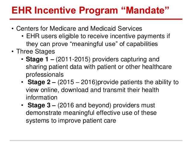 What Is Ehr Incentive Program